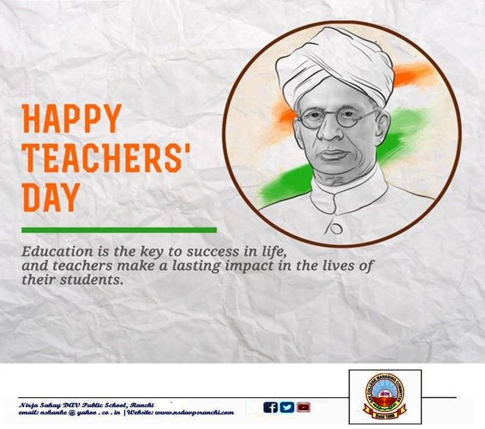 NirjaDav's tweet photo. #HappyTeachersDay2020 
#SarvepalliRadhakrishnan 

To look upon life as an evil and treat the world as delusion is sheer ingratitude. https://t.co/azTht9ZKQ0