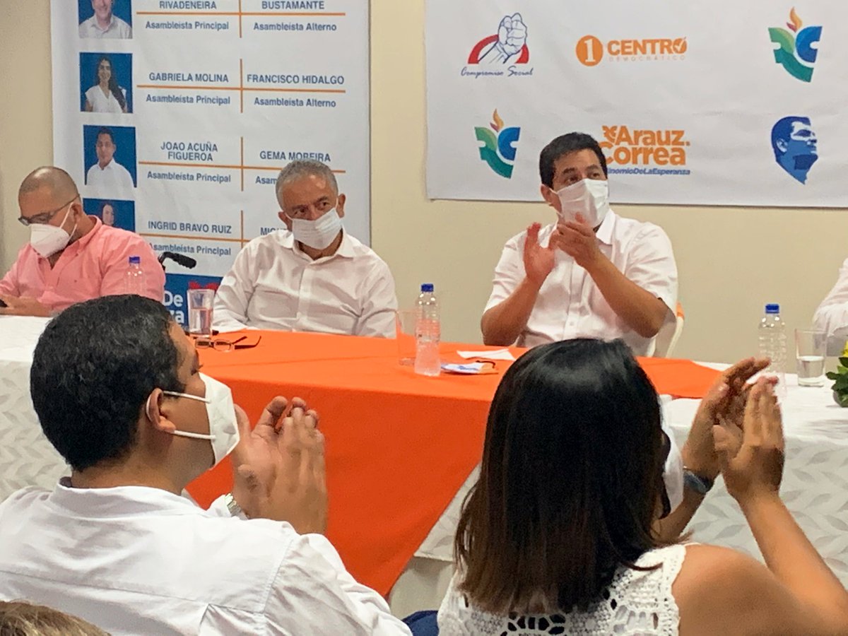 LeninBarreto's tweet photo. La dirigencia de la Revolución Ciudadana y los candidatos a la Asamblea por Manabí reafirmamos el compromiso militante para afrontar la campaña y llevar a @ecuarauz_ en una sola vuelta a la presidencia este 2021. @MashiRafael @FernandoCedeR @LuisaGonzalezEc
@LeoOrlandoA https://t.co/IoAJWteSpk