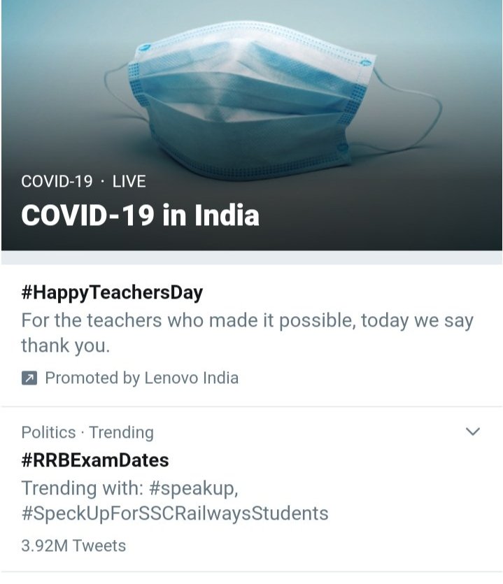 SinhaisBrand's tweet photo. #RRBExamDates 
Even tweets and retweets are decreasing
#RRBExamDates 
@RahulGandhi 
@INCIndia https://t.co/8hJHO0bPqg