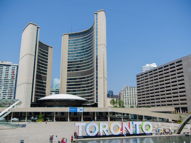 There are sadly many other cases of this in Canada's smaller cities/towns as well. Toronto's beautiful old city hall was thankfully saved in 1989, but sadly they're now risking things again by proposing to make it a shopping mall.current TO city hall (right).