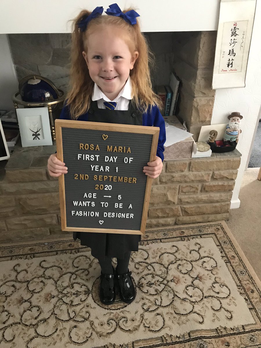 chiaraberry08's tweet photo. And just like that she is in year one. She has loved being back at her school. @MrsMooreStMarys and @MrsWarburtonStM I think you’ve left a lasting impression on her after being voted most likely to be a fashion designer 😊 #BackToSchool2020 https://t.co/XhiiEUv2qP