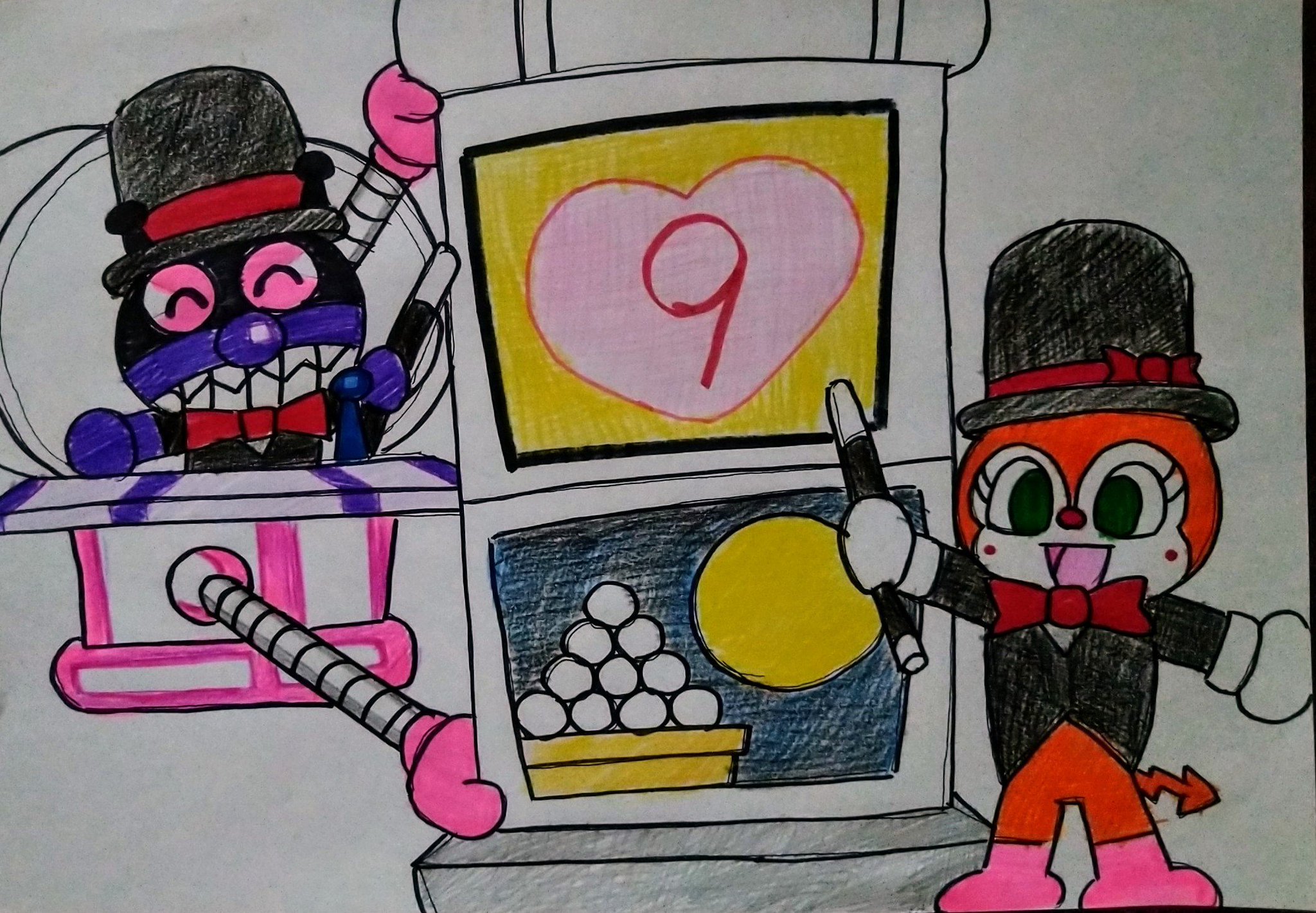 久住 ぼっちのアカウント アンパンマン版深夜のお絵かき60分一本勝負 お題 ドキンちゃん みんな 誰でも あたしを好きなの あたしは カレンなカレンダーガール めくる毎日 楽しくすぎるわ あたしは カレンなカレンダーガール