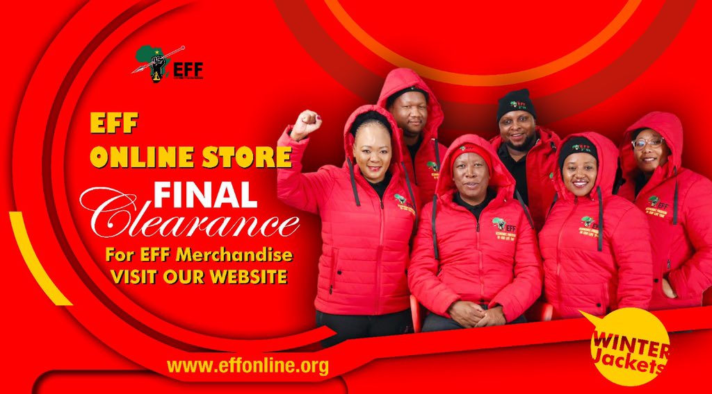 OmphileMaotwe's tweet photo. Don’t miss out on our Final Clearance! Good bye Winter https://t.co/1ZiboONOH2     #EFFOnlineStore #EFF https://t.co/vo6og1NXbE