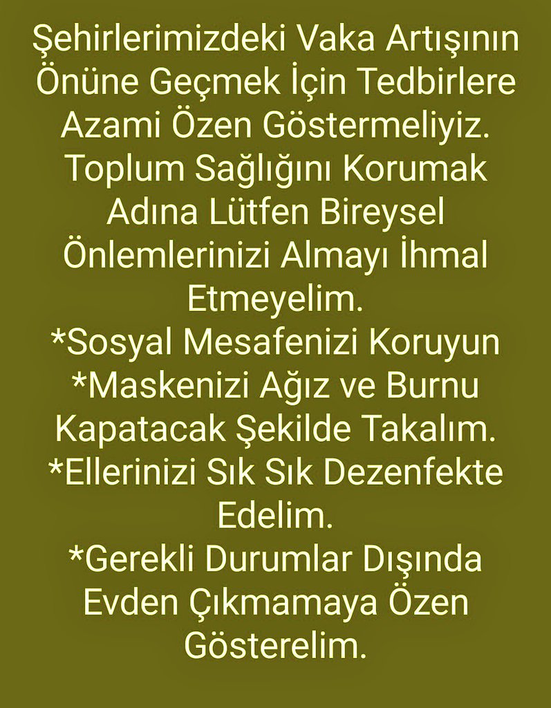 Herkes üzerine düşeni yapsa keşke kimseye sebep olmamak için.
