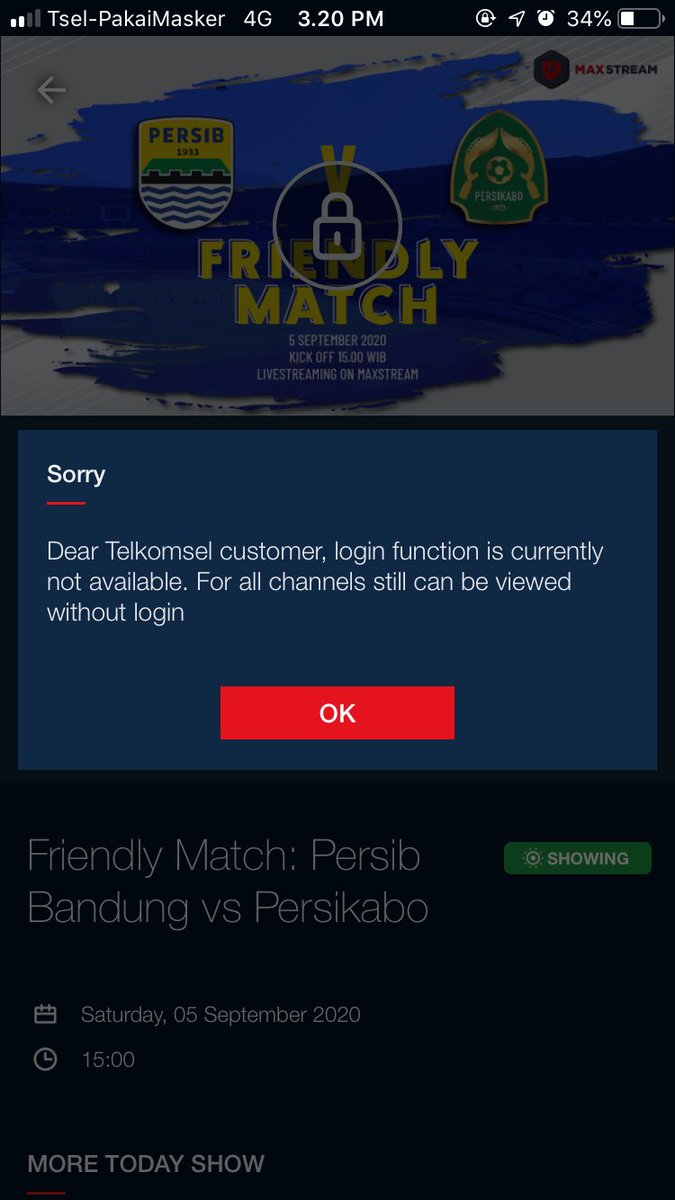 hannibaladrian's tweet photo. @Telkomsel benerin dong aplikasi Maxstream! Ga bener banget ini aplikasi. Mau log in malah begitu https://t.co/qm6GbMOekG