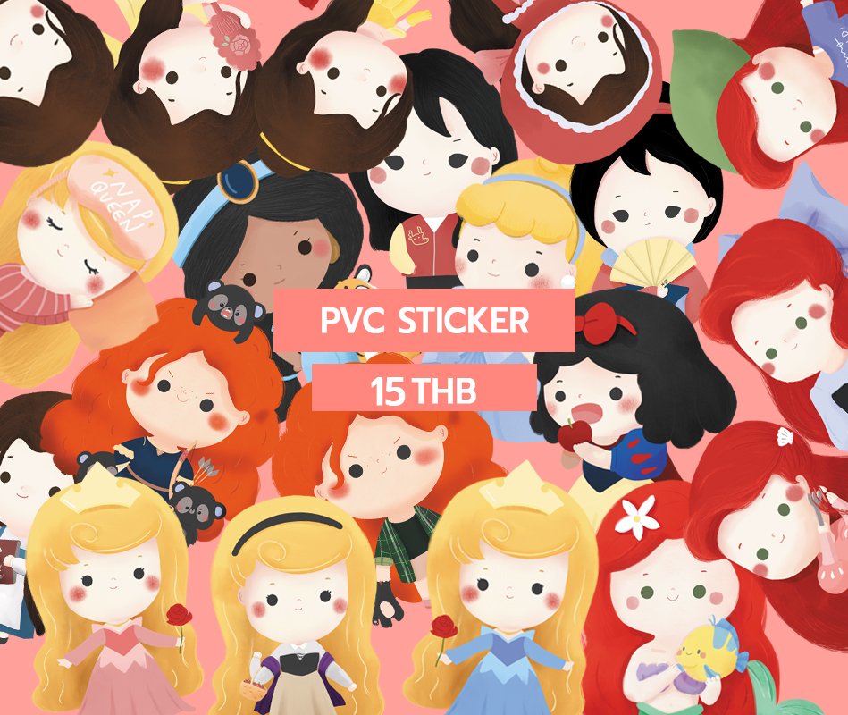 Krobear's tweet image. สติ๊กเกอร์เจ้าหญิง PVC
15/ea 4แถม1 ค่ะ🥰
#MOViEที่คิดถึง
#10ArtMarket
#10house
- - - - - - - - - - - - - - - - - - - -
📽 MOV(i)E...ที่คิดถึง
🐻B09 Krobear
🗓 5 - 6 September 2020
⏰ 11.00 AM - 07.00 PM
📍 10House (MRT Ratchadaphisek)