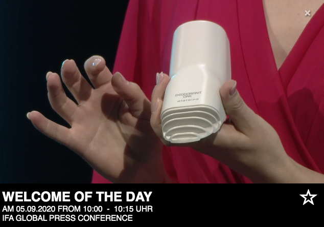 implausibleblog's tweet photo. @IFA_Berlin @ataraina_eu Now that was an intro #IFA20 

If Ataraina means "It would be so great if I had it. So great if it existed" 

Then after watching that demo on stage, I concur with the presenter, "I really wish I had that too!"

All of the products showcased are really cool, but this is my fav 👞 https://t.co/8v812jPXM8