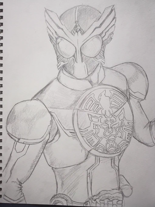 10周年らしいので仮面ライダーオーズ描きました
時間をかけた割には雑。 