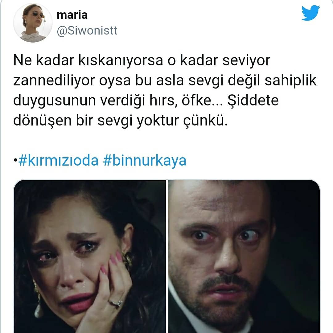 💥 Şiddete dönüşen bir sevgi yoktur ve olamaz.

💥 Yerli In Treatment olarak tanımlanan ve Psikiyatrist Gülseren Budayıcıoğlu'nun kitabından esinlenerek hazırlanan Kırmızı Oda dizisi, reytingleri alt üst ederek güzel bir başlangıç yaptı. 

#KırmızıOda