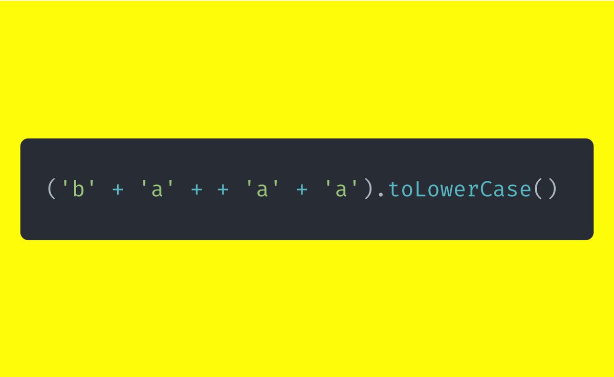 yashlahoti2002's tweet photo. A easy one for today or not 😉 #javascript #coding #questionoftheday #webdevelopment https://t.co/BChGtMMv5r