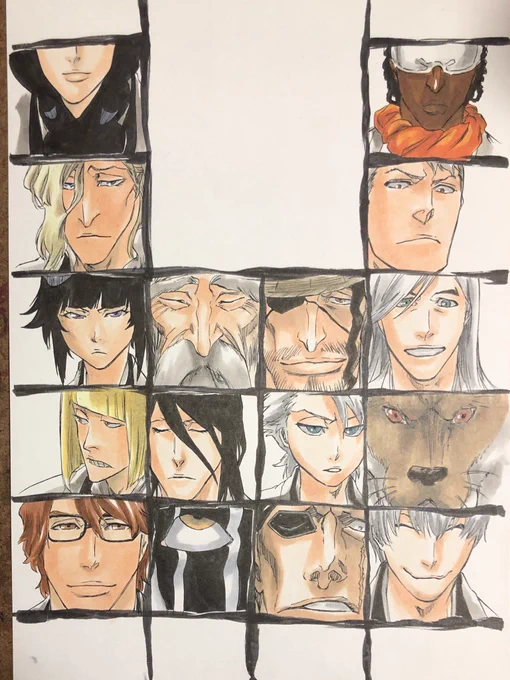 完成!!
#BLEACH #久保帯人 #護廷十三隊
#描いてみた #模写 #コピック 
#絵描きさんと繋がりたい 