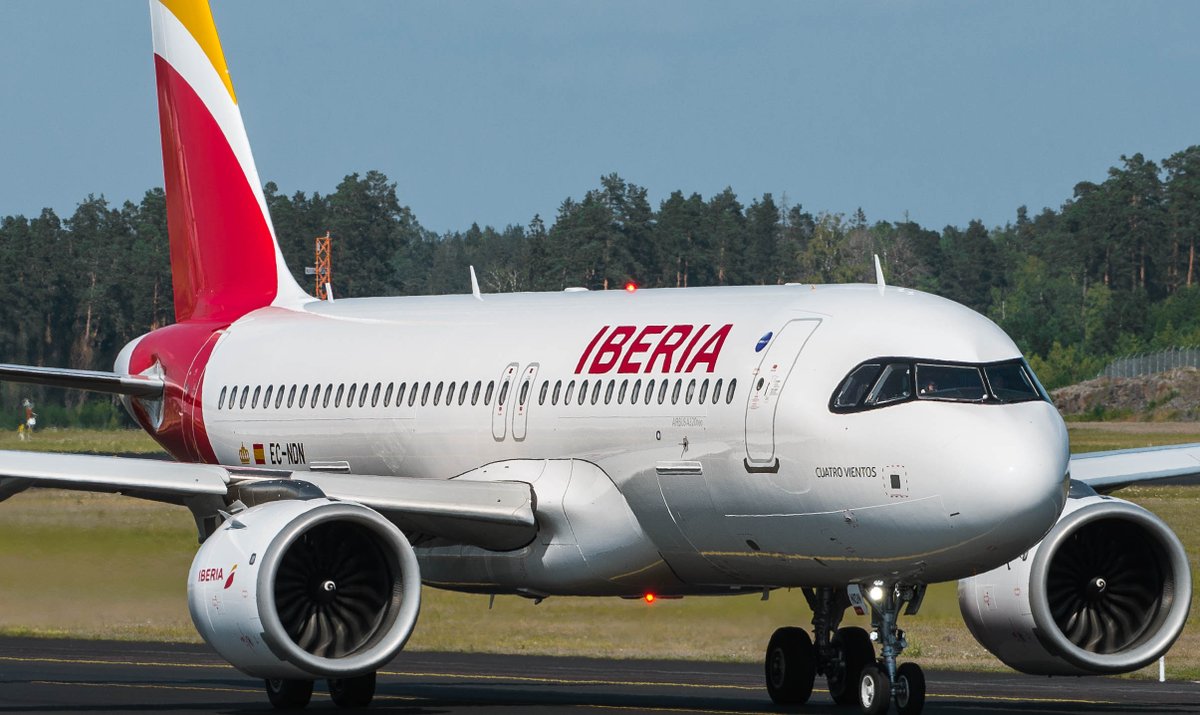 flightandworld's tweet photo. ⚠️Nuevos A320neo para Iberia. (Abro hilo)

EC-MXU – Patrulla Águila [29-05-2018]
EC-MXY – Getafe, Cuna de la Aviación Española [20-06-2018]
EC-NCM – Amelia Earhart [05-04-2019]
EC-NDN – Cuatro Vientos [03-06-2019]
EC-NER – Barajas [26-09-2019] https://t.co/rS5q17RvpP