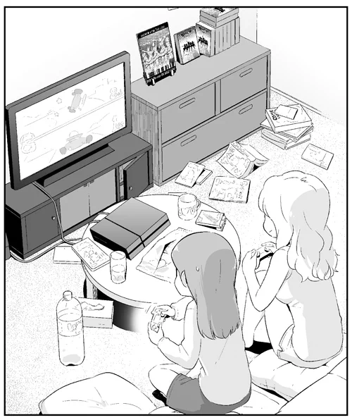31話は3巻の締めくくり回。トビラ絵の構図は物語の終盤、56話のトビラとの対比になってます。
エミリアのラビー呼びは、ののに譲ると言った通りこの回から使わなくなります。ののは英語は理解していませんでしたが、察しが良い子なので伝わってはいました。
#解説待機列ガール 