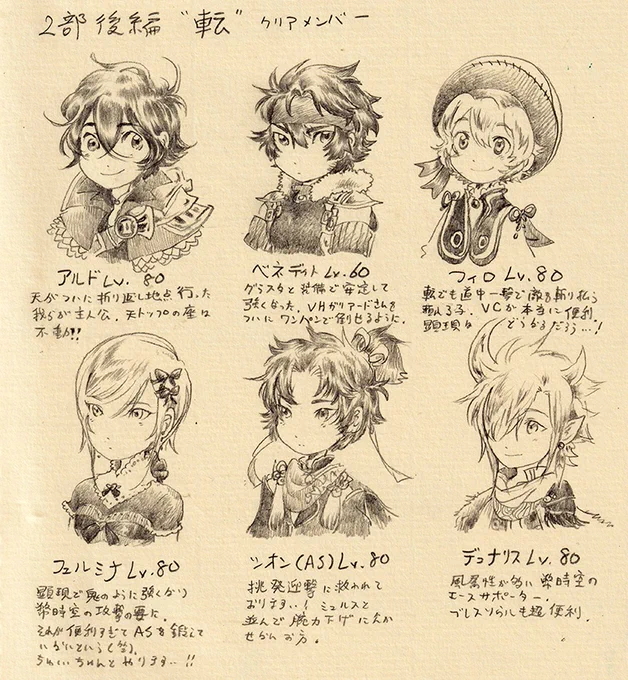 2020.7 「2部後編"転" クリアメンバー覚え書き」 