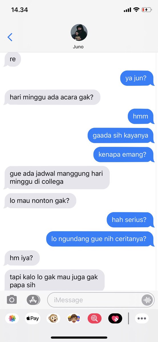 ————————Nonton Juno manggungAhaayyy ada yang mau ngajak ngedate nih ceritanyaa