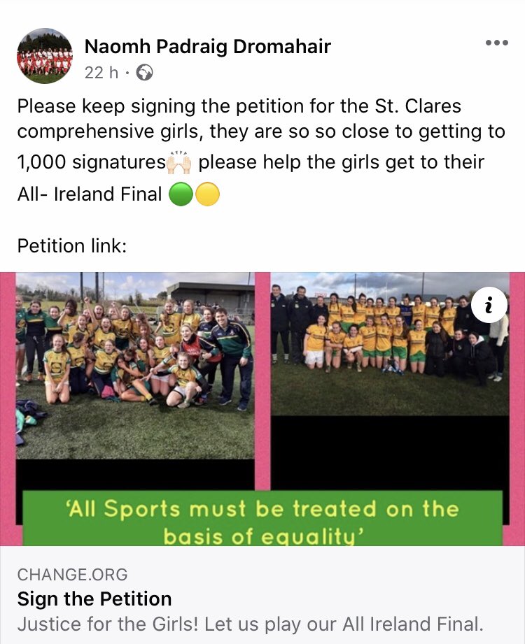 StGaelic's tweet photo. Standing Strong Together 🟢🟡 

Many thanks to Dromahair LGFA who have joined our cause! We are so close to 1,000 signatures 🖊

Please keep signing and sharing our petiton: https://t.co/omqlzN2SL9 
@LadiesFootball @leitrimdaily @HerSportDotIE @20x20_ie @jackfchambers @SportsDaz https://t.co/b5VnVJ4cWX