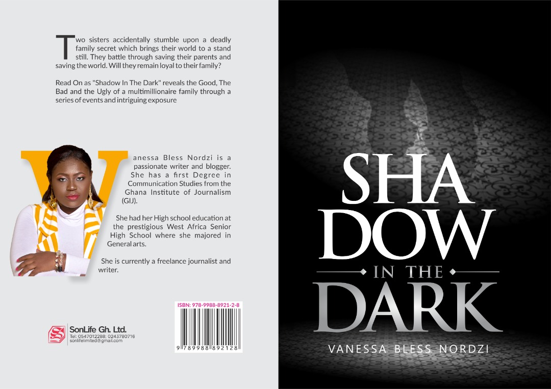KafuiDey's tweet photo. This thriller by Vanessa Bless Nordzi has more twists and turns than a freshly severed lizard's tail!

Call to 0549 483 972 or 0555 661 992 to get your copy of the #newbook #ShadowInTheDark.

#Author
#BookLaunch
#Emcee
#MC
#Fundraiser https://t.co/2fWAk6oECO