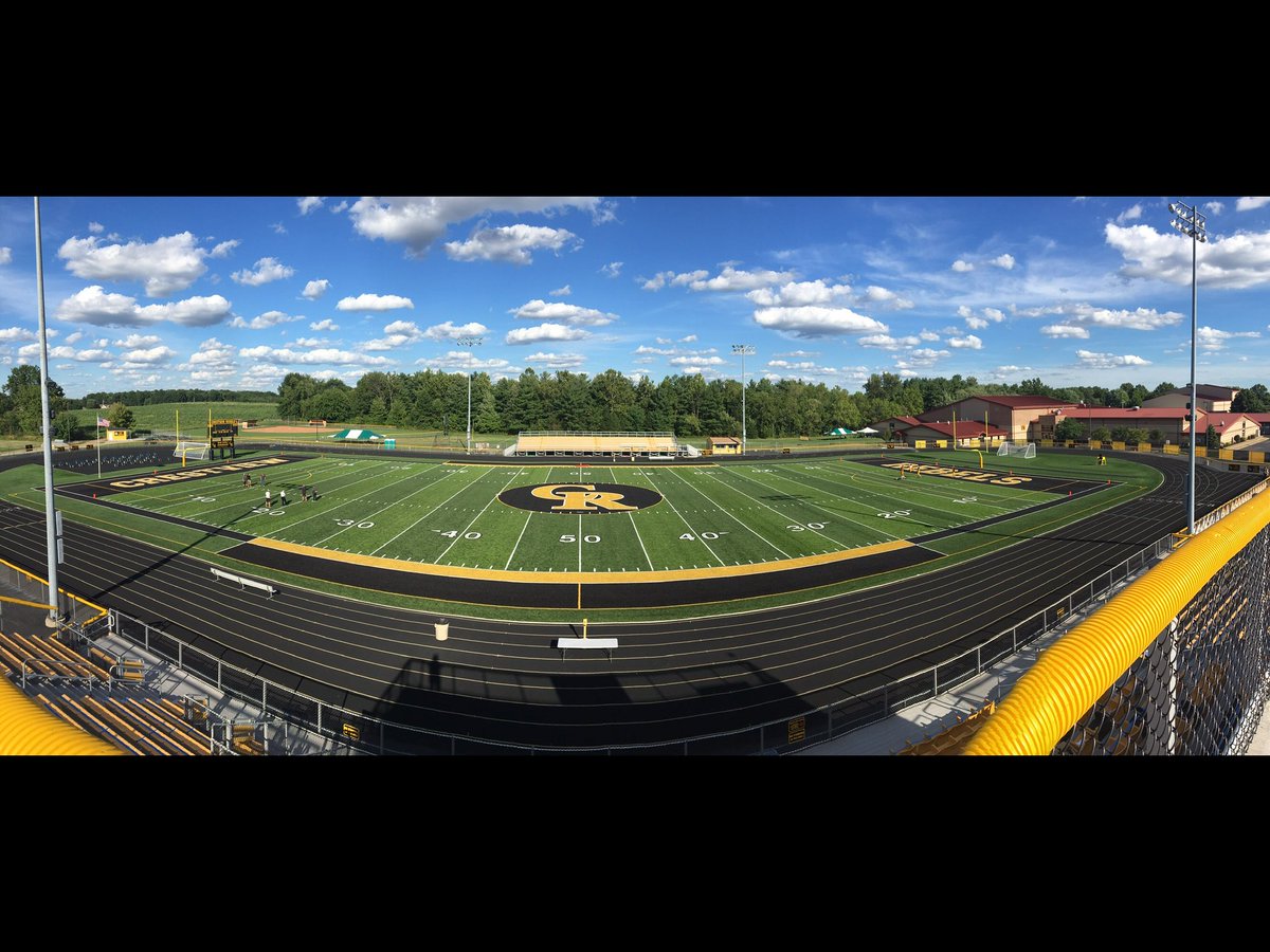 andrisosu's tweet photo. Crestview Rebels dedicate sparkling new Field Turf playing surface in style defeating Campbell Memorial 59-0. Huge thank you to all the generous donors. https://t.co/pe1aw8mpH0