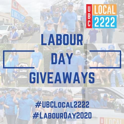 UBClocal2222's tweet photo. As you know, we arenโt able to host our annual celebrations due to Covid-19 restrictions. Donโt worry, we arenโt letting that stop the fun! We have some awesome prizes to give away to our members ALL WEEKEND LONG.
#UBC #Local2222 #Carpenters #CarpentersUnion #LabourDay2020 https://t.co/dlqxWYQahT