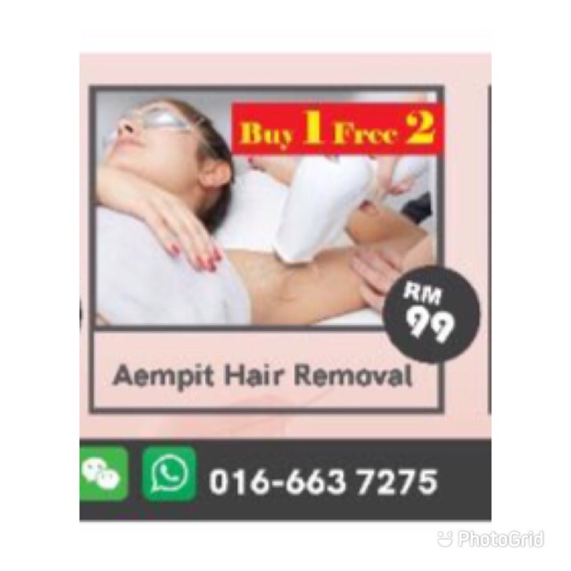 skinsolution's tweet photo. 我正在以 RM450.00的价格售卖 Permanent armpit hair removal (Buy 1 Free 2 times) 。 立即浏览Shopee！ https://t.co/DhuoxzT1Gf #ShopeeMY https://t.co/JKlqd8ADNO