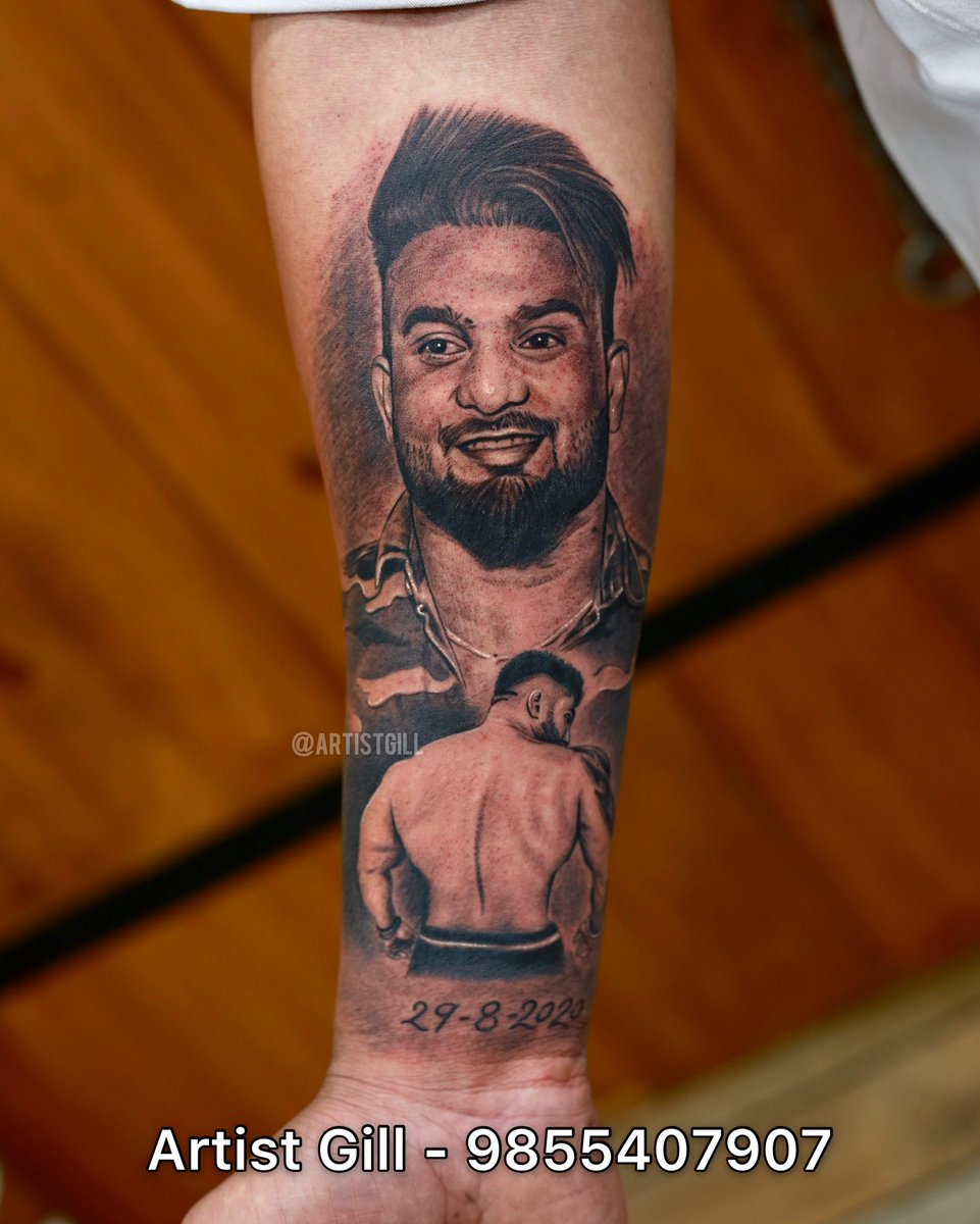 Kabaddi player Tattoo  Ginder Bhura tattoo  Back tattoo  YouTube