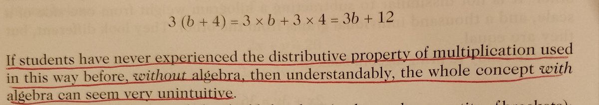 MrTaylorMaths2's tweet photo. Thanks @edsouthall I'd never considered how unintuitive expanding brackets is without that distributive property.
I can hear myself; "Everything inside the bracket is multiplied by 3"
#YesButWhy https://t.co/wGKlt8wubK