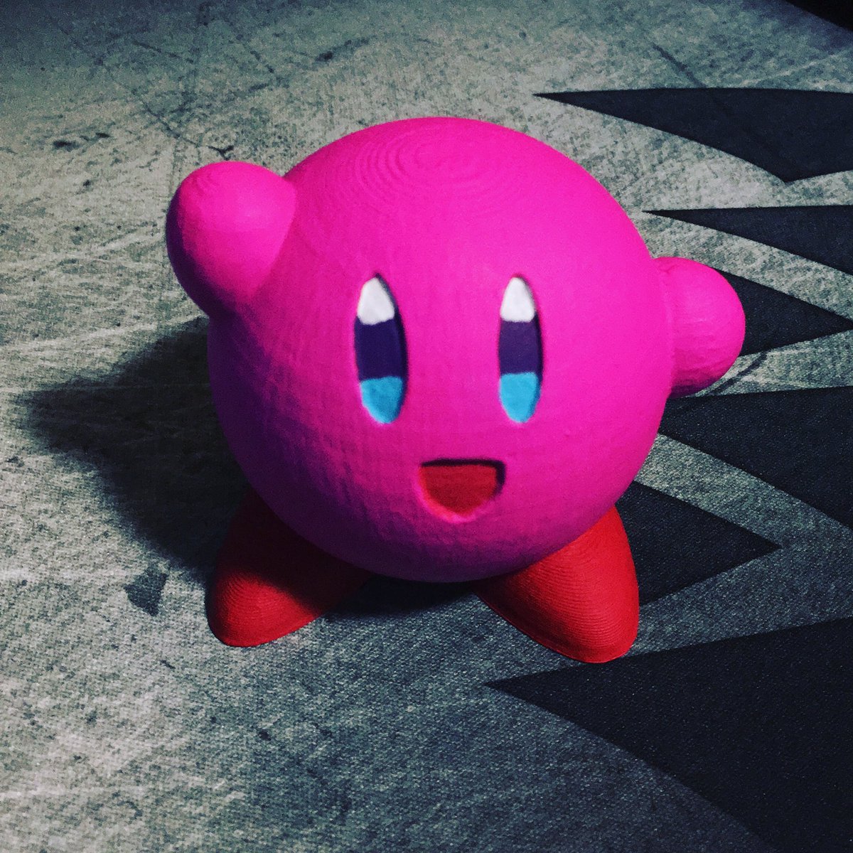 RandomTiks_'s tweet photo. I literally keep forgetting to upload on twitter 😂 Kirby says hi 👋 #3dprinting #paint #hobby https://t.co/pvApXnRpLy