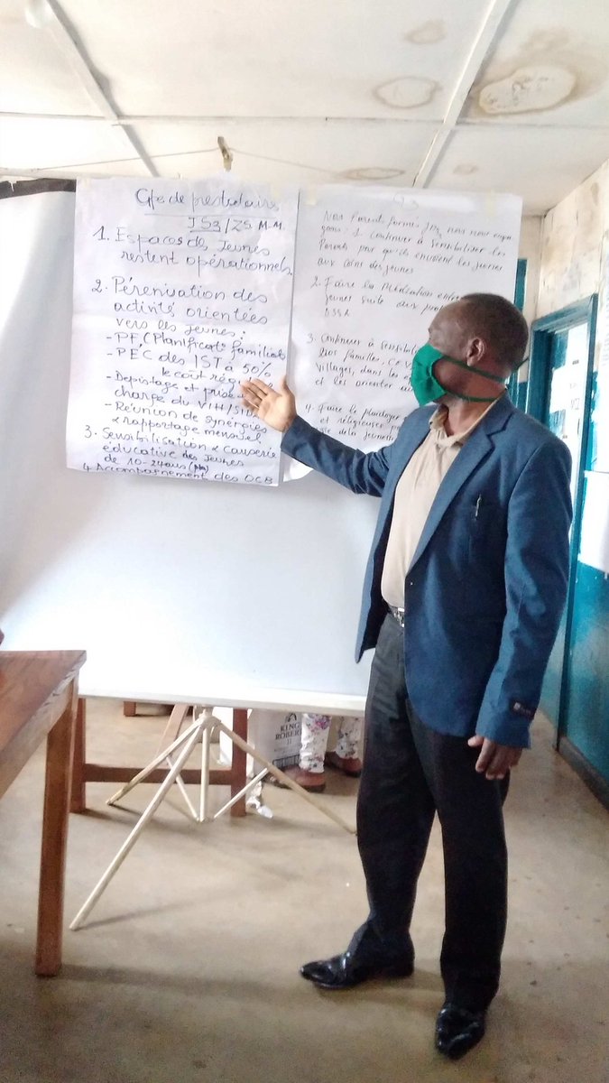 mat_nyam's tweet photo. 🗣Atelier de clôture du projet @Jeune_S3 
Ce jeudi 3/9/2020,le partenaire @CordaidRDC, accompagné du @Minisante,@MiniEpst et la #Divijeunesse #sud-kivu, a clôturé le projet @Jeune_S3 au niveau local. Les parties au projet s'engagent à pérenniser les acquis du projet sur terrain. https://t.co/kR91XW7Y7a