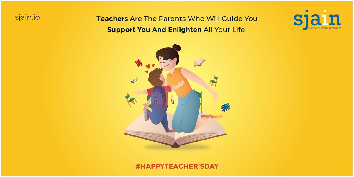 sjain_io's tweet photo. A life in which we were taught about good and wrong, fairness, morality and ethics that applied to our characters. Thank you for influencing us! Happy Teachers’ Day!👩‍🏫👨‍🏫#Happy_Teachers_Day #SjainVentures #ITSector #webdevelopment #Innovate #Digital #Expertise #IT_Services #India https://t.co/glq42tHw43