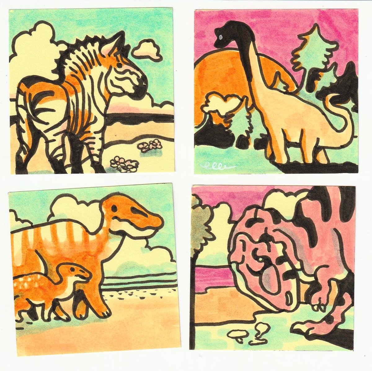 Sticky Note Safari at my local Natural History Museum ✏️?? just missing the dinosaurs