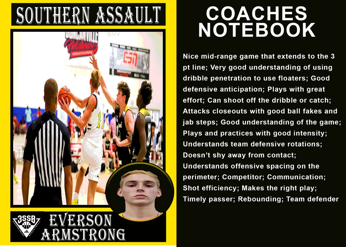 Coaches Notebook: 2023 6'5 Wing <a href="/Everson_Arms/">Everson Armstrong</a>