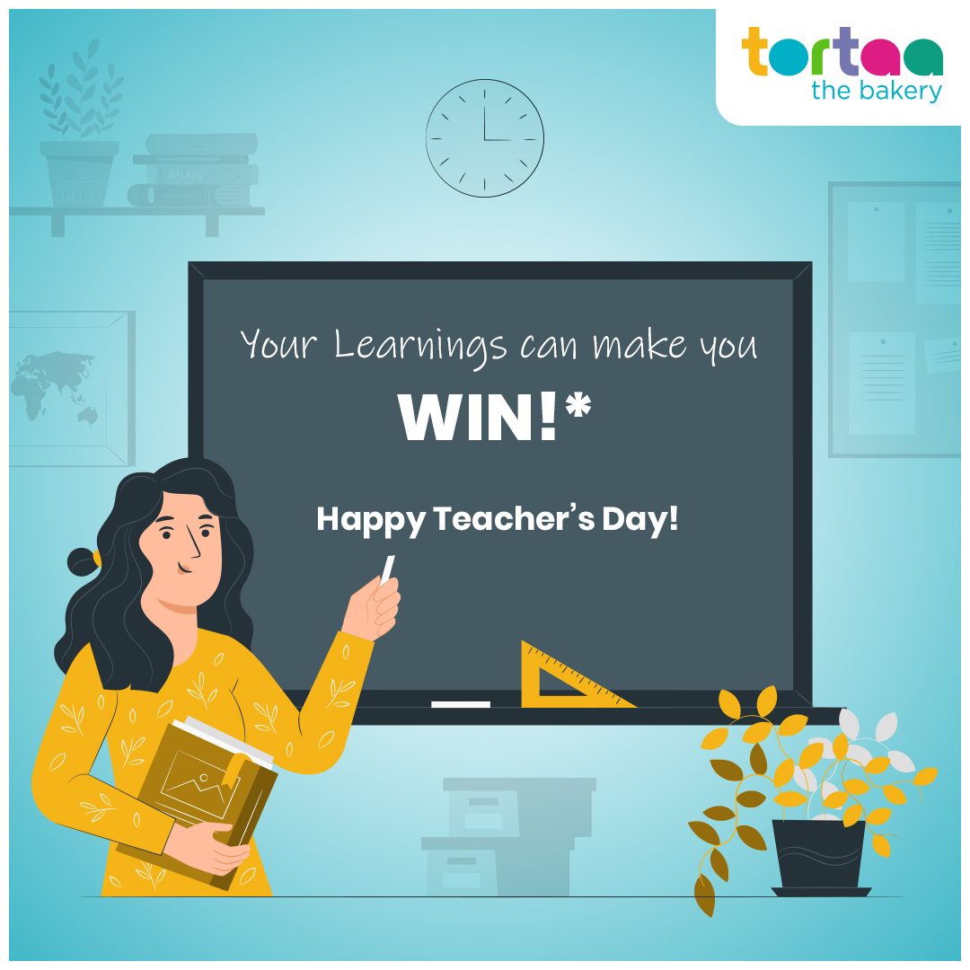 tortaathebakery's tweet photo. Share the best lessons of life you learned from your #teachers & #win something Special*
Know more https://t.co/7nJRPdymPi
#HappyTeachersDay #TeachersDay #Guru #DearTeacher #TeachersDay2020 #Teacher #Teach #Teachersdayoffer #offer #Cakeoffer #Cakes #Cake #Tortaa #TortaaTheBakery https://t.co/oaInChgg9s