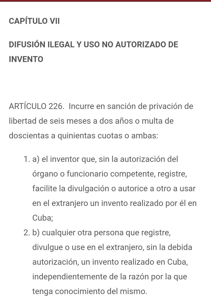 peter21cuba's tweet photo. Se acabó el invento con el invento. El código penal de Cuba no deja de sorprenderme. https://t.co/aJKp9zxmgF