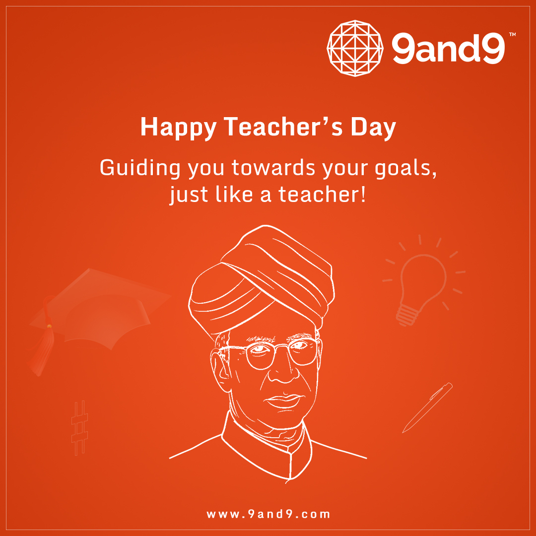 Teachers are no less than Angels that spread their light of knowledge and wisdom among their students to make them better. 9and9 extends huge gratitude towards such Masters and wishes you all a very Happy Teacher's Day! #HappyTeachersDay #RadhaKrishnaBirthday #9and9 #