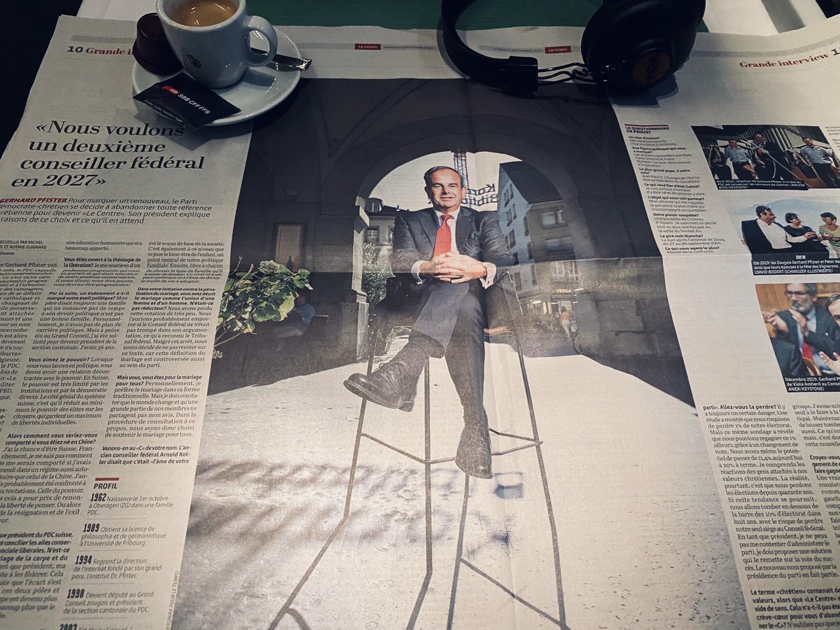 micgirod's tweet photo. « En tant que président ma tâche consiste à fédérer » #ADPDC à #Olten
Interview de @gerhardpfister @CVP_PDC à lire aujourd’hui dans @LeTemps. https://t.co/72Ye2VwS3g