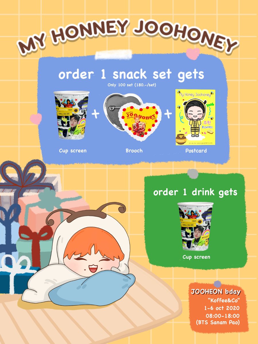 Nunuhbd2021's tweet photo. 🖼 Mini Gallery & Birthday Party 🎁
💛My Honey Joohoney🐝 Present~
♡Happy Gift♡
🥤Cup Screen
เครื่องดื่ม 1แก้ว ได้แก้ว 1ใบ
☆Special Gift☆
🥤Cup Screen+💛Brooch+📮Postcard
เครื่องดื่ม+ขนม เซ็ตละ 180.-
**จำกัดแค่ 100 ออเดอร์เท่านั้น**
#MyHoneyJoohoney #JOOHONEY #MONSTA_X https://t.co/A4z7WilrXE