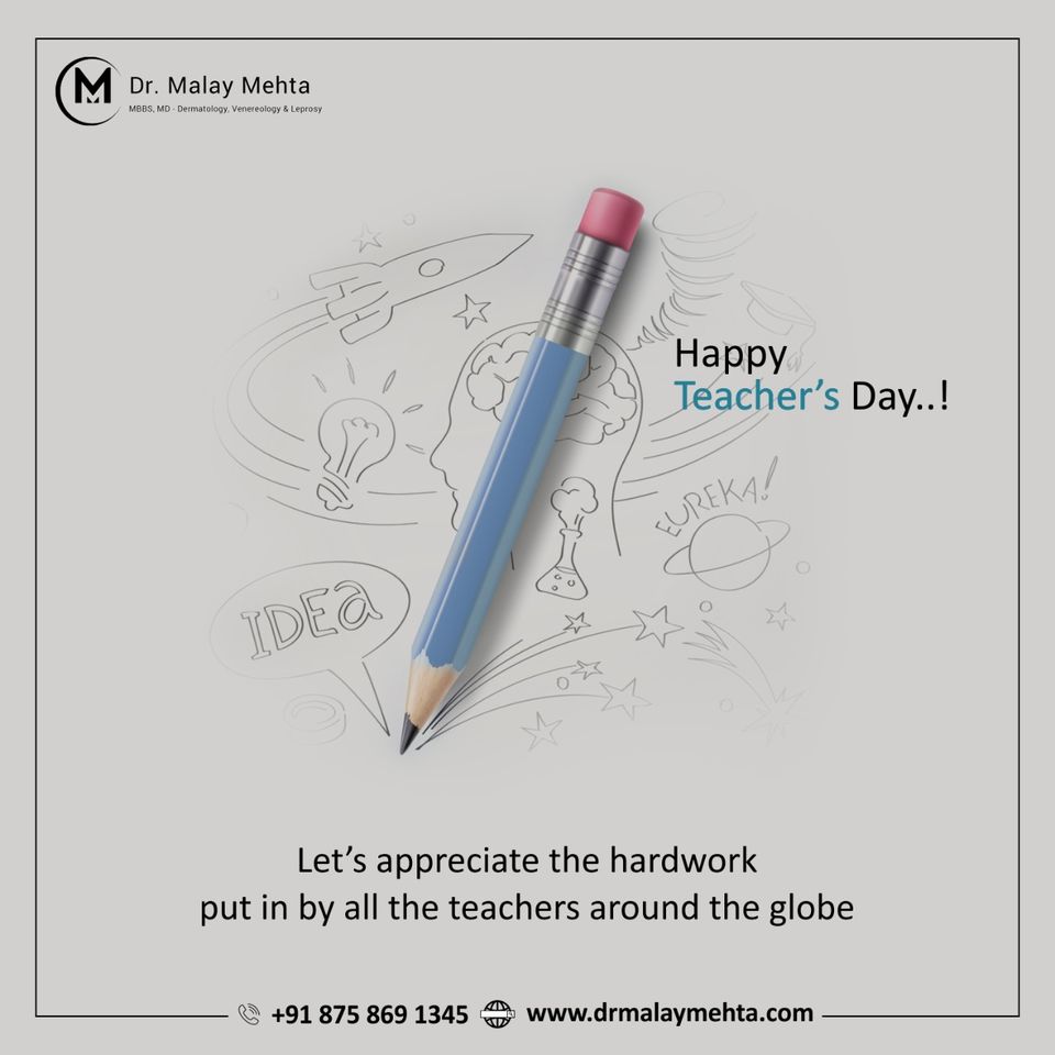 MarvelClinic001's tweet photo. Let’s appreciate the hard work put in by all the teachers around the globe Happy Teachers' Day..!

#happyteachersday #happyteachersday2020 #teachersday #nationalteachersday #teachersday2020 #teacher #onlineconsulting #acne #hairfall #skindoctor #skincare #haircare  #MarvelClinic https://t.co/46qIXQAm87
