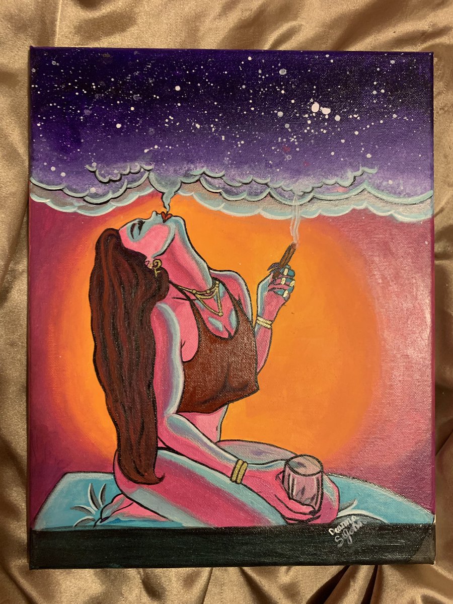 St_Roshelle's tweet photo. Another canvas by me 😘🎨🖌 https://t.co/RUlCMRFdU6