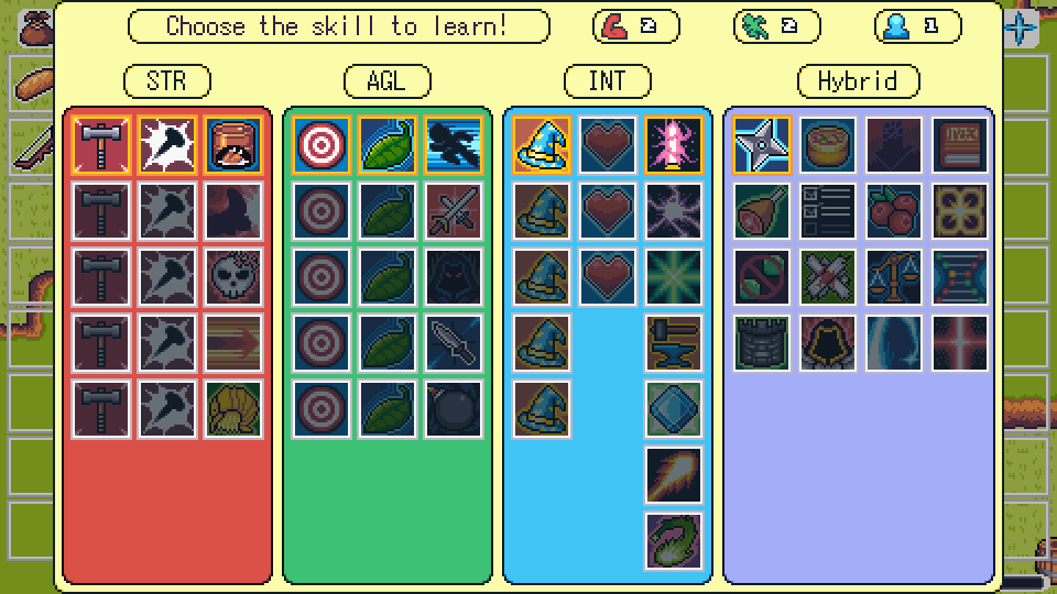 TurnSpender's tweet photo. For #screenshotsaturday!

Legion's Crawl 2 is still on the sale, you can get it at https://t.co/IO4A6sS9Aq !

And v1.0.1 update changed GUI. Now you can see all skills yet to learn when you level up!

#roguelike #indiedev #gamedev #indiegame #rpg #unity https://t.co/8PNdqIKqUn
