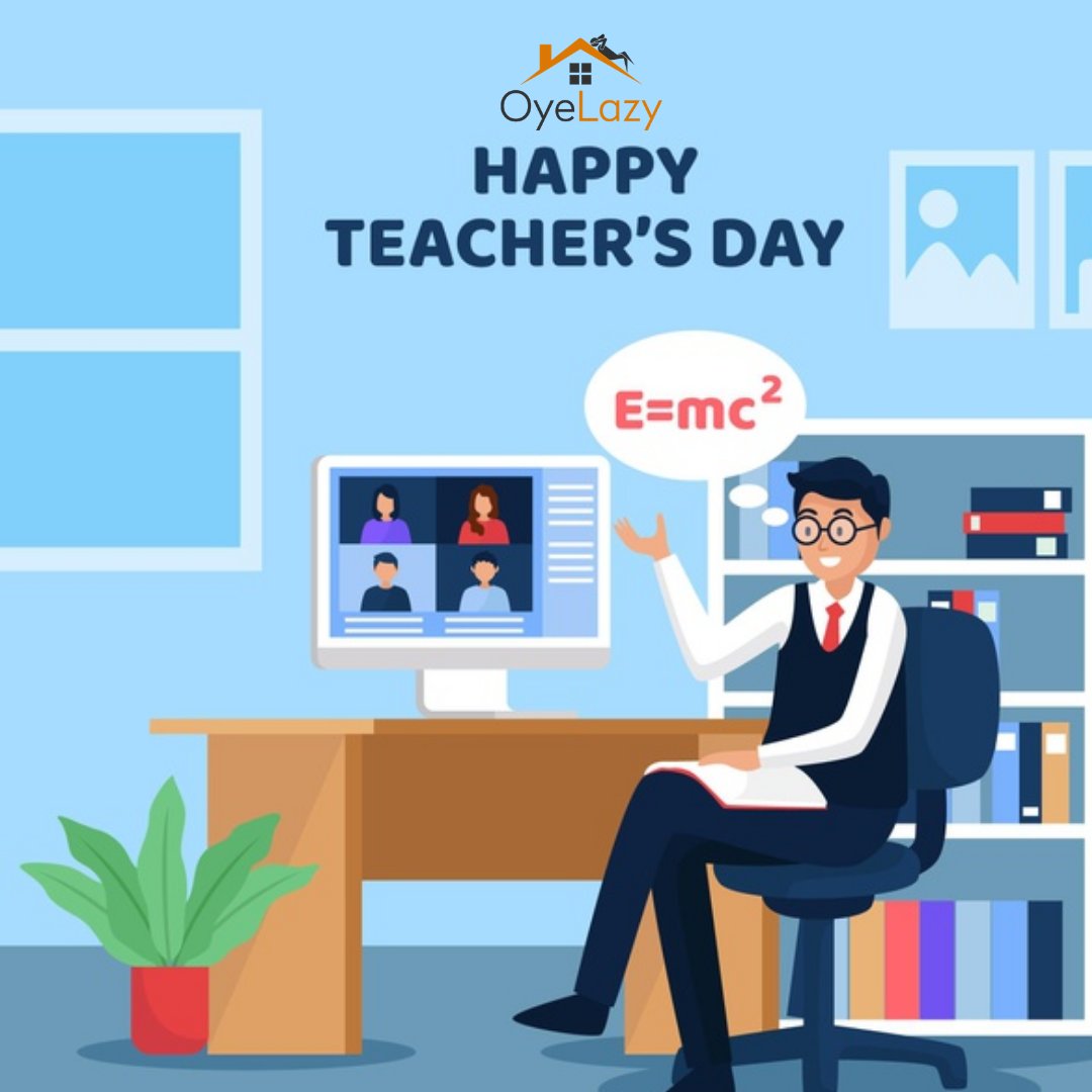 oyelazy's tweet photo. OyeLazy team salutes the efforts of all the teachers who have been tirelessly taking online classes so as to secure the future of their students. We wish everyone a very Happy Teacher's Day. 

#TeachersDay #HappyTeachersDay #TeachersDay2020 #Teachers https://t.co/ZKK4dGb9VS