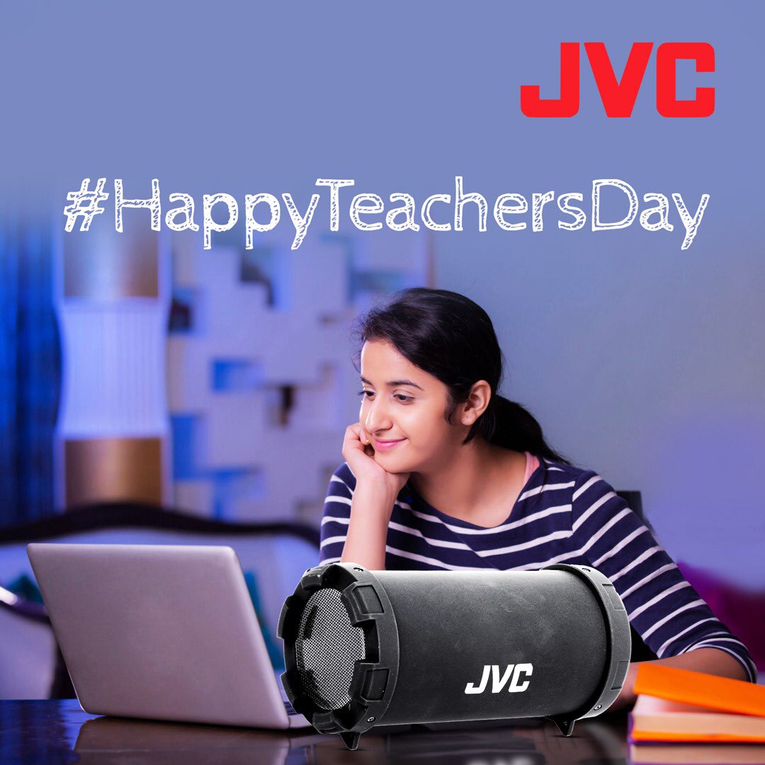 JVCIndiaOff's tweet image. Portable speakers from the house of #JVC - an essential gadget to make the online classes more effective. #HappyTeachersDay