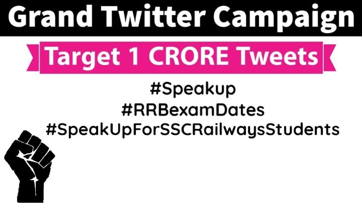 areducation0516's tweet photo. #RRBExamDates
#SpeckUpForSSCRailwaysStudents 
#RRBExamDates 
Nation Wants To Know Where Is Job.. 
Youth Wants Job Not Jumla... 
Vacancies In Goverment Jobs Are Decreasing Every Day Please 
Please Don't Play With Students Future

@PMOIndia 
@PiyushGoyal https://t.co/tBMDa2ZE8I
