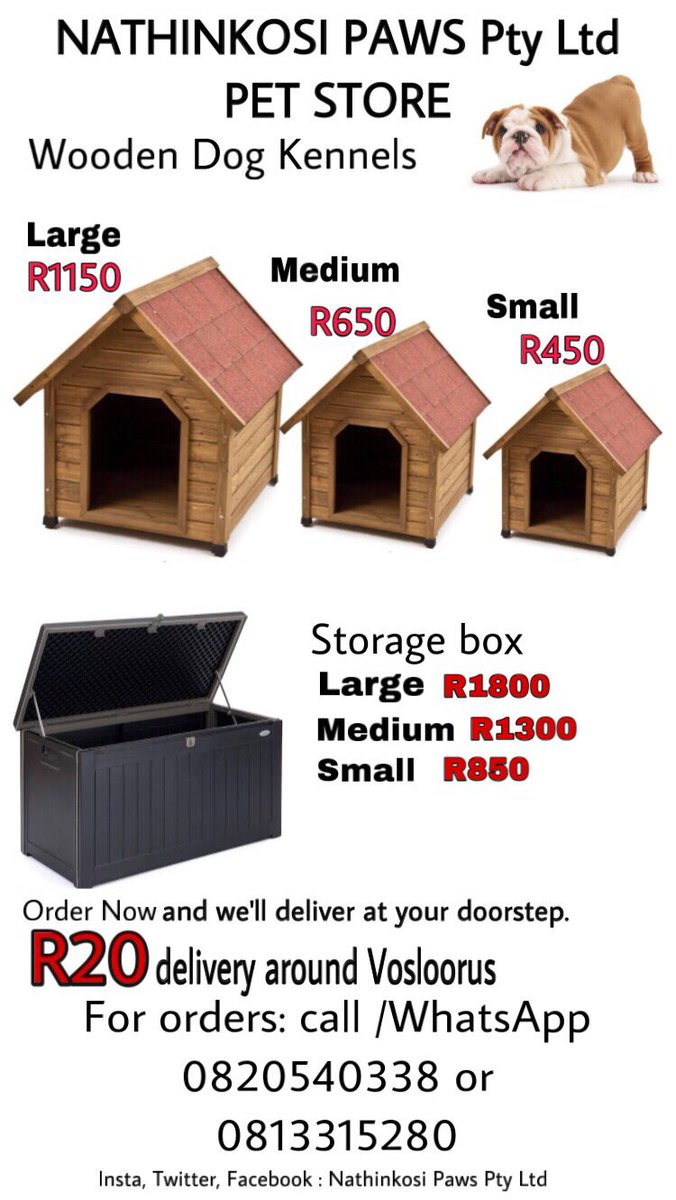 nathi_nks's tweet photo. #DJSBU Dog Food Packages and kennels. 
Delivered at your doorstep. https://t.co/76oDewNDhD