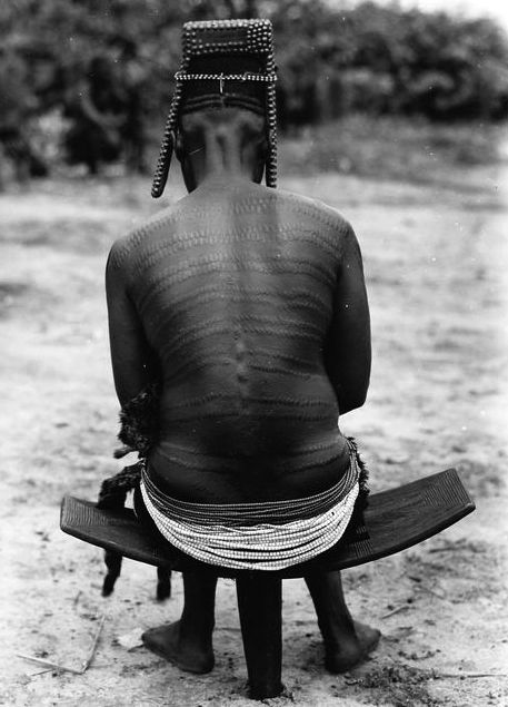 t8/ Reasons to Scar; Family Pride Scarring can also be a matter of family pride as a coming of age ceremony for women. c1940s- Bakutu Woman, Belgian Congo
