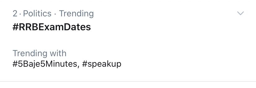RaMoSirOfficial's tweet photo. जल्दी #1 लाओ we are trending at #2 #speakup #RRBExamDates https://t.co/acUC3sqqbh