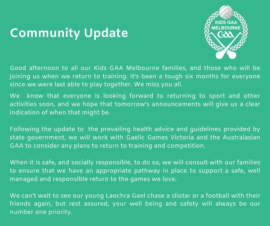 Young Melbourne (@kids_gaa) on Twitter photo 