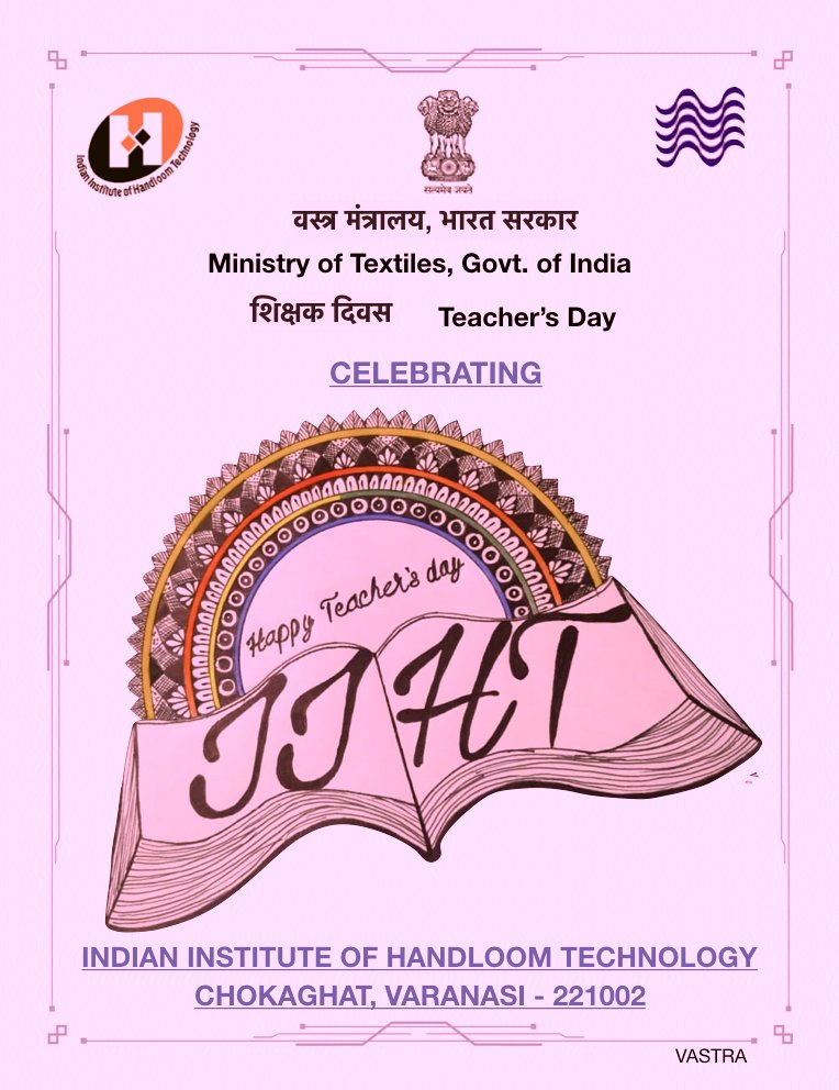 IIHTvaranasi's tweet photo. शिक्षक दिवस की बहुत शुभकामनाएं।
HaPpY TeAcHeR's DaY...!!!
@IIHTvaranasi  wishes to all respected Teachers a Happy Teachers Day.
@DrThennarasuP, @IIHTGuwahati @IIHTfulia @IihtJodhpur @iihtbargarh https://t.co/X3yu2aaExj