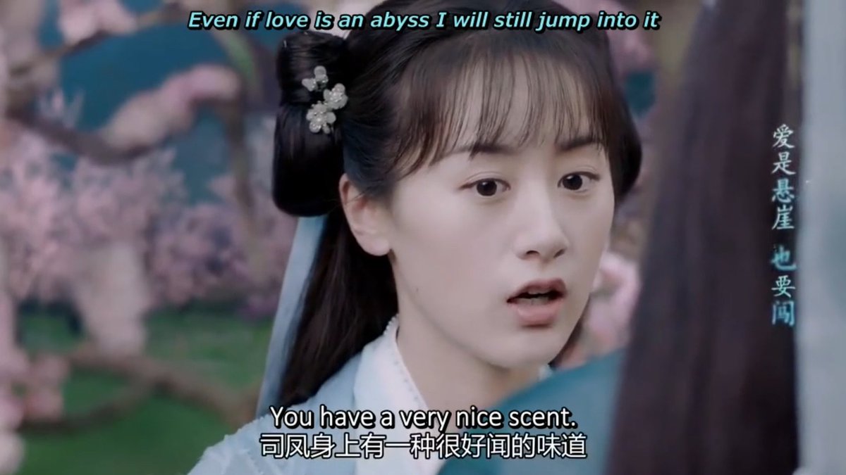 "It's a very familiar feeling"Xuanji regained her sense of smell. Flowers smell nice but she was captivated by Sifeng's scent. She likes everything about Sifeng: his smile, his scent,...what come next? #Episode12  #LoveAndRedemption