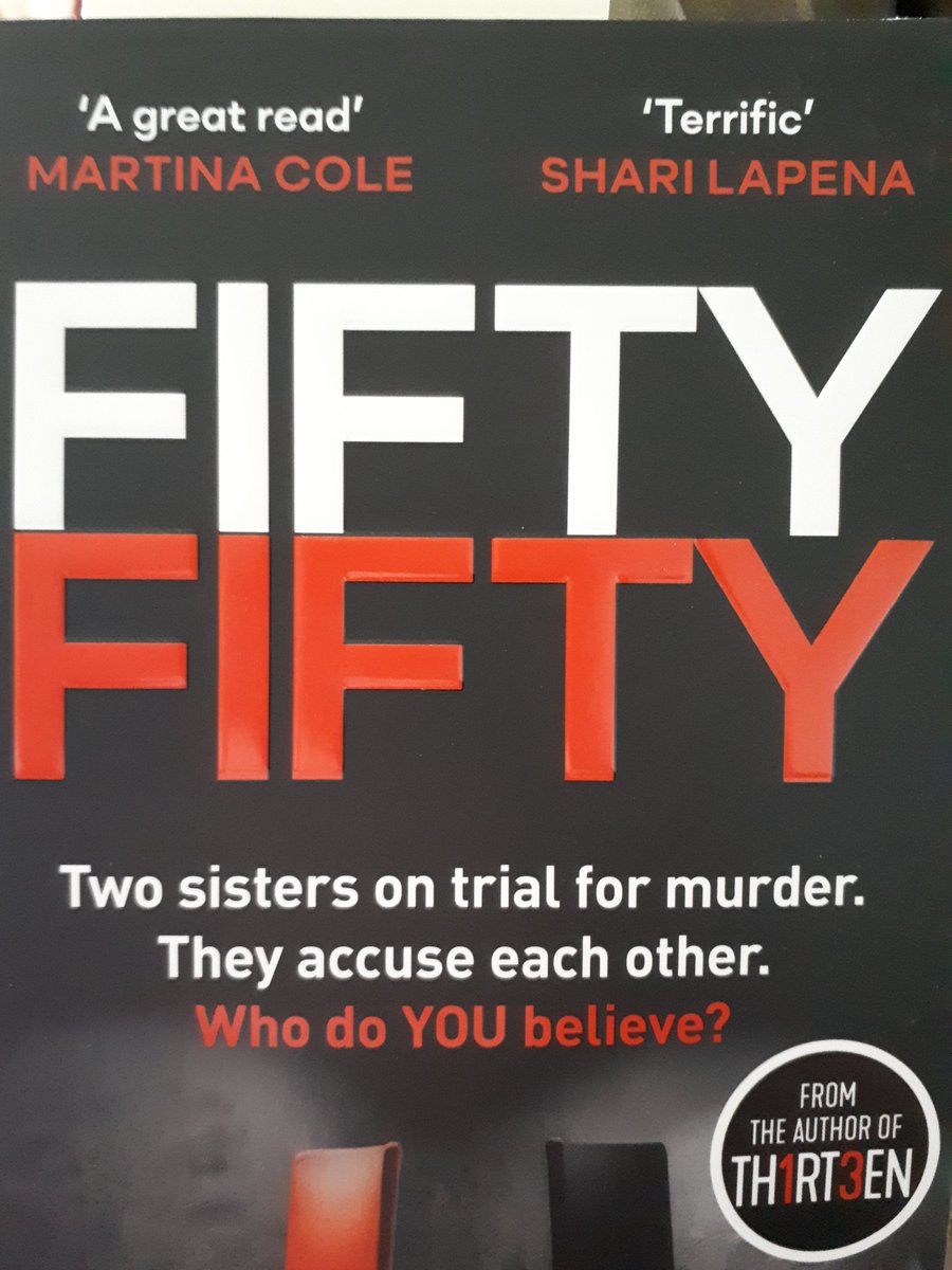 obstangler's tweet photo. @booksaremybag The incredible #FiftyFifty by @sscav. The best thriller whodunit of the year.
#Thumpinggoodread https://t.co/5XutPbHY5n