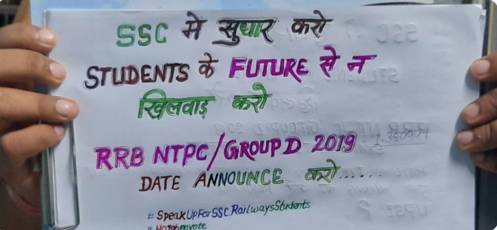 aryaami85694883's tweet photo. #speakup
#SpeakUpForSSCRailwaysStudents
#rrbexamdates
All the government have to do is release vacancies and take exam fees and go in the deep sleep..do something about all these things otherwise you all know the aftereffect. https://t.co/9MP7yxRM56
